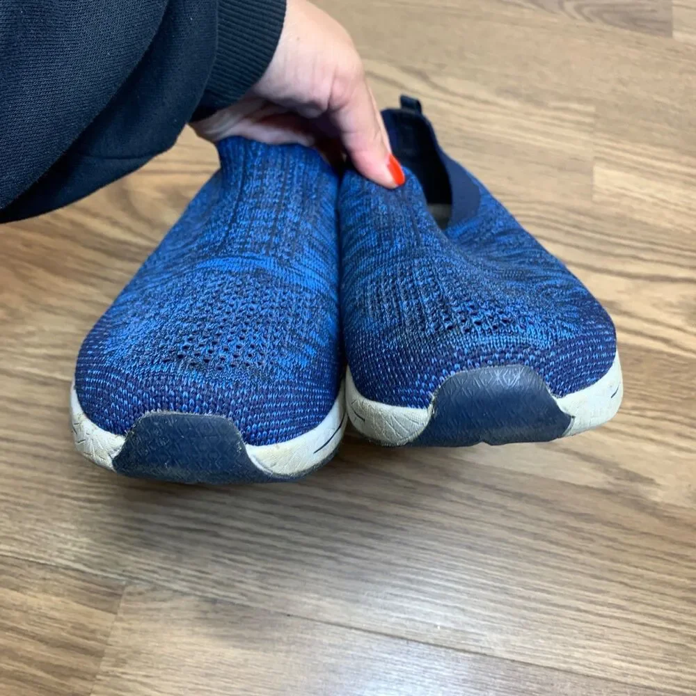 Skechers Burst 2.0 Mens Size 10 Shoes‎ Blue Slip On Comfort Walking Sneakers